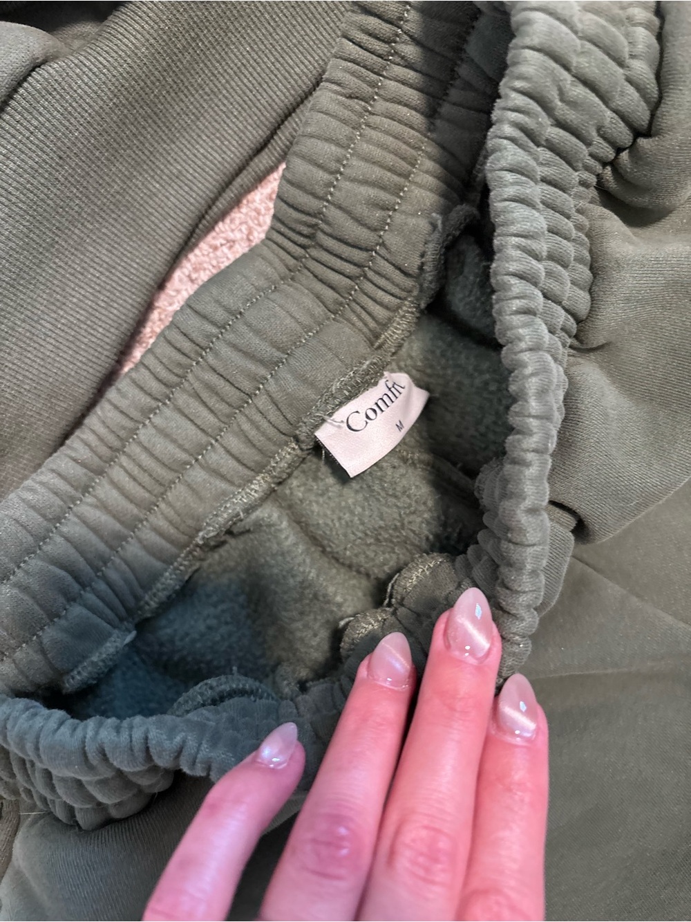 Comfrt Olive Green Women's Sweatsuit medium - Picture 3 of 5